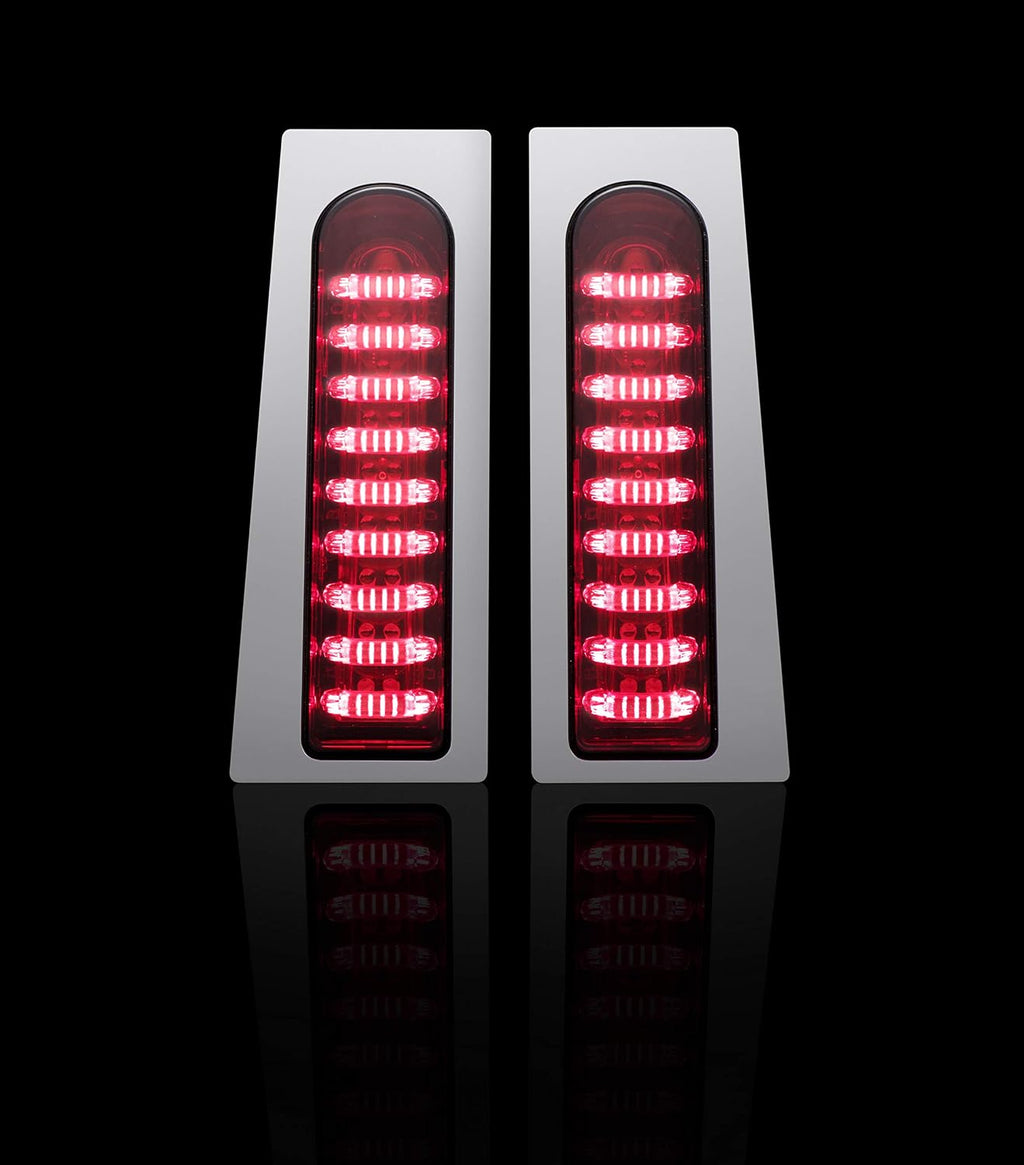Chrome ProBEAM Fillerz with Red Lens