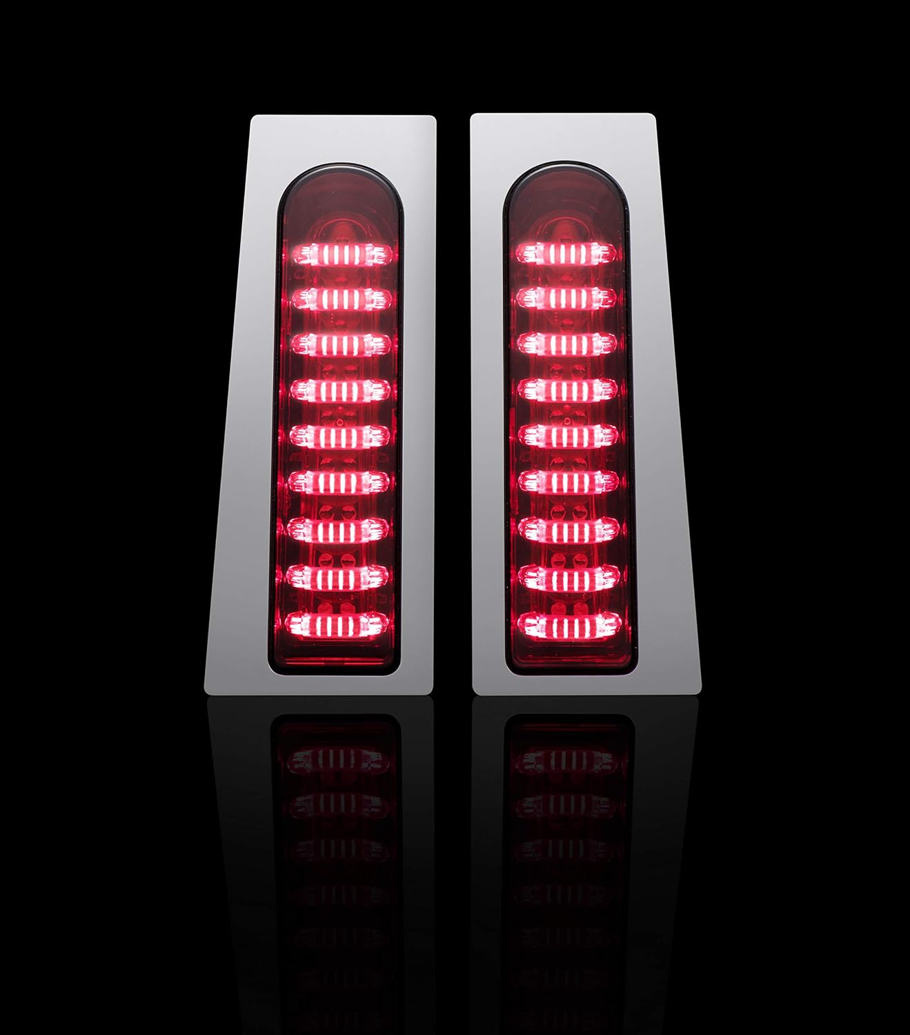 Chrome ProBEAM Fillerz with Red Lens
