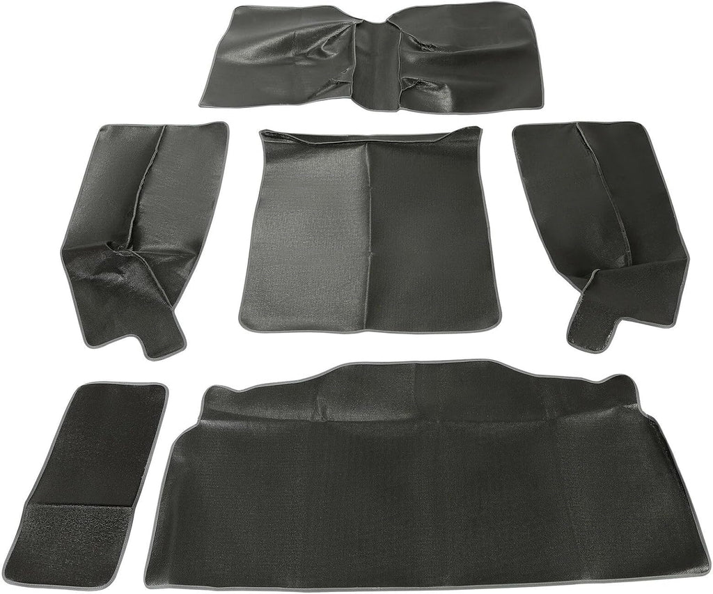 Full Set Floor Mat Liners - for Jeep Wrangler CJ7 1976-1986 SUV Replacement Parts & Accessories - Front Rear & Trunk Carpet Rug Repair Kit - 6PCS
