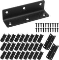 4" black heavy duty shelf brackets, 100mm length, main product view