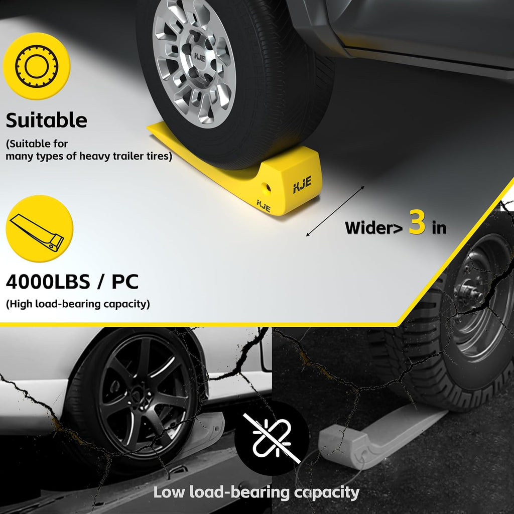 KJE 4 Pack Tire Skates, 3.2'' Width, Towing Skates 16000 lb Working Load, Tow Truck Skates for Flatbed Trailer Accessories