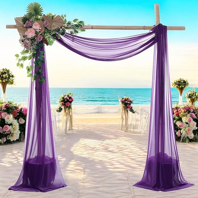 MDS Halloween Chiffon Draping Fabric - 2 Panel, 30" Wide x 30ft Long - S...