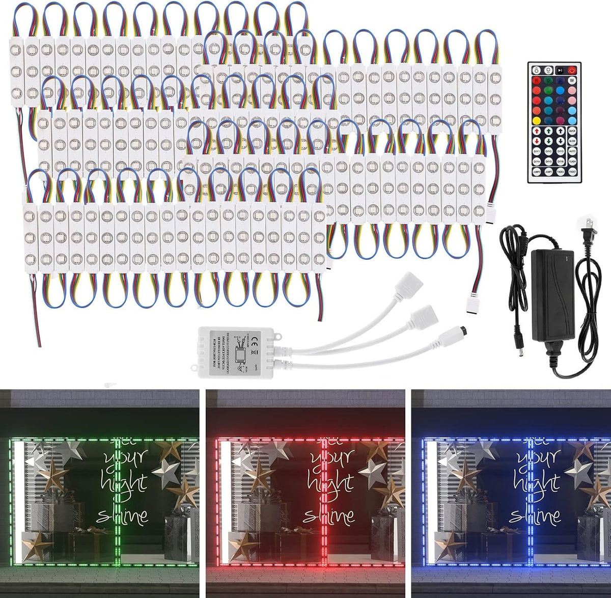 wichemi storefront led lights window lights led lights, view 9