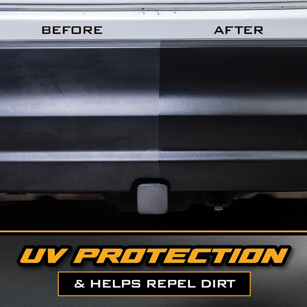 Chemical Guys Black Trim Restorer Gel Kit for Exterior Plastic, Rubber, and Vinyl, Restores Faded Trim with Deep Black Finish, Controlled Gel Application System