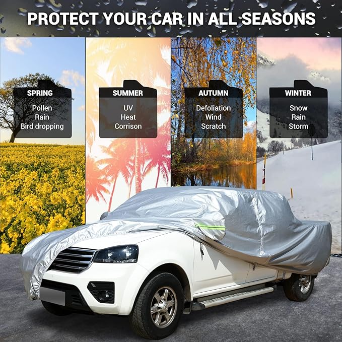 Tecoom Truck Cover Waterproof All Weather, Breathable Light Shell Full Exterior - Image 5