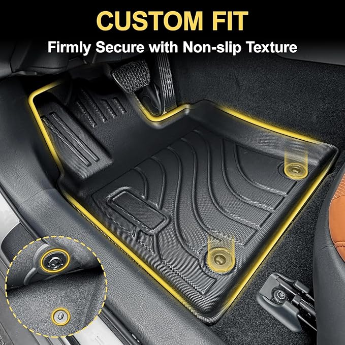 Full Set Floor Mats Custom Fit for 2025 Toyota Camry 2025 All Weather Floor - Image 4