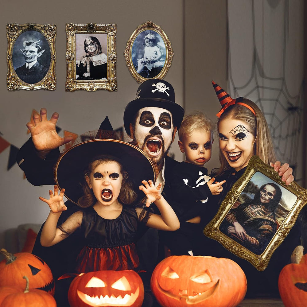 ECGER Halloween Decorations Indoor, Haunted Scary Changing Face Pictures