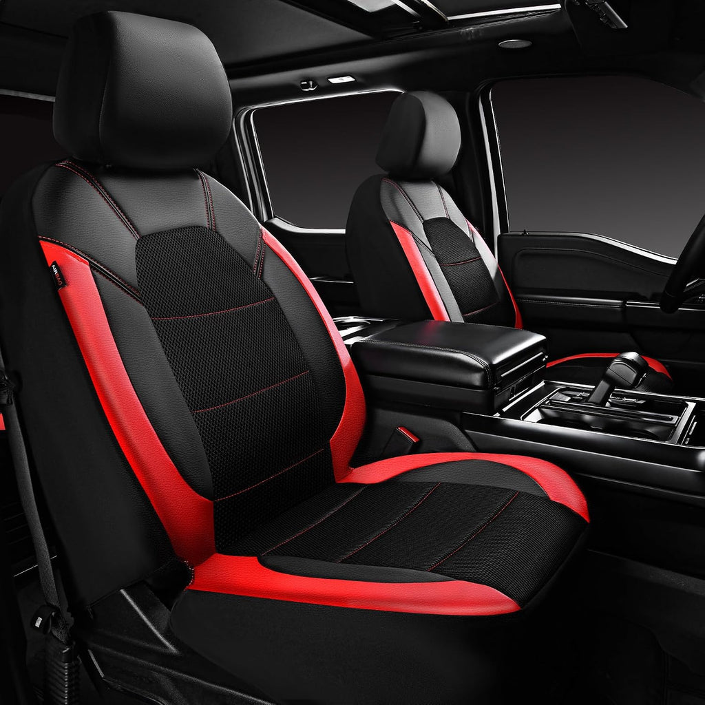 car pass universal leather car seat covers sport shown in use