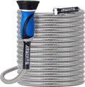 Metal Garden Hose 25 Ft Flexible Stainless Steel Garden Hose Lightweight by Sunifier