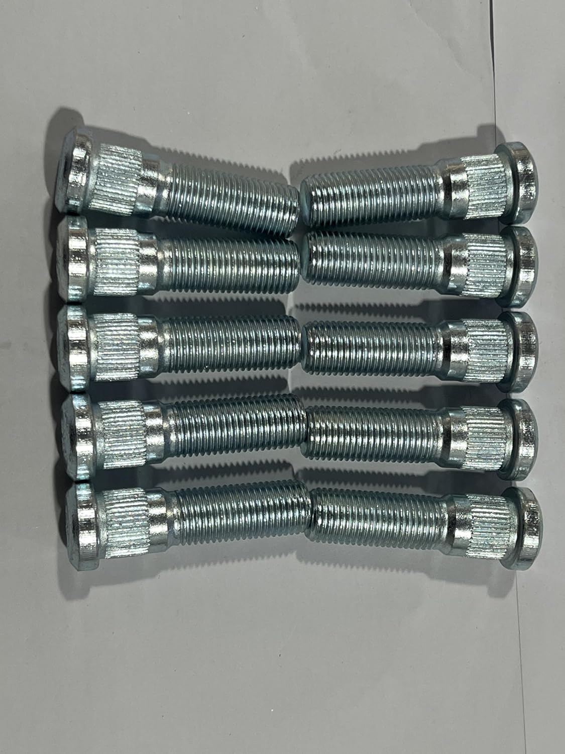 10PCS M14x1.50 Serrated Wheel Studs 610-502 0.62' Knurl 15.7mm, 50mm Length Replacement for 2006-2024 Dodge Charger Challenger Magnum Front or Rear 05-23 Chrysler 300