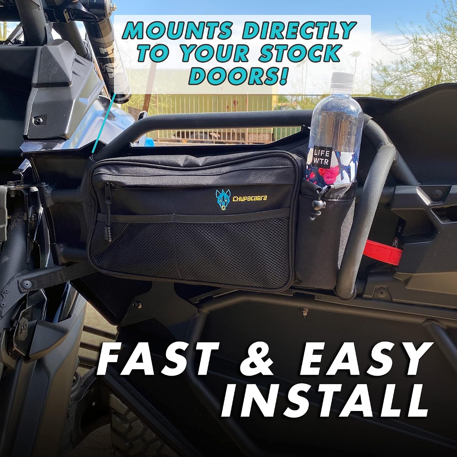 Chupacabra Offroad Can-Am X3 Rear Door Bags - Heavy Duty Water Resistant for 2017-2021 Models - Set of Two Right & Left Door Bags