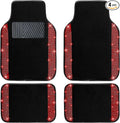 NBTEPEM Red Bling Car Floor Mats Full Set, Universal Fit Most Cars by NBTEPEM