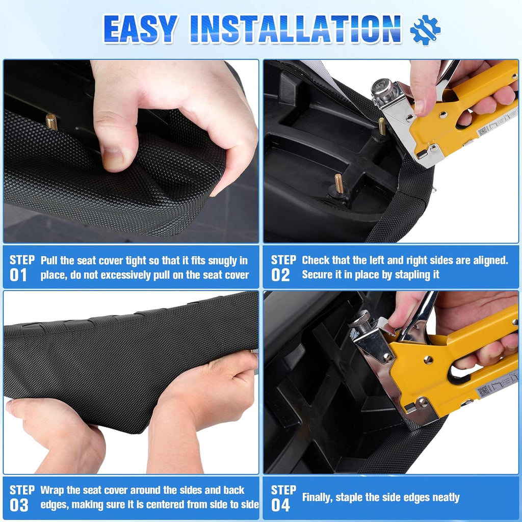 Non-Slip Ebike Seat Cover for Ristar Q20/Q20 Pro, TST R002 R002S, YVY K20, DTTZH F6/F6S/F6PRO EBike, Waterproof Soft PVC Seat Cover for E-Bike Electric Bike Accessories (Black)
