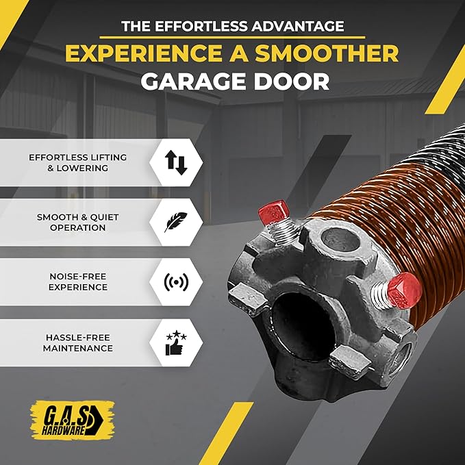 Garage Door Torsion Springs 192x2x24, Includes 1” Steel Bearing, and Winding - Image 5
