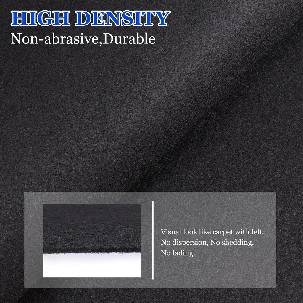 45"x78"Car Carpet Stain Resistant Carpet Liner Tear Resistance Covering Renovate for Truck Auto RV Boat Marine 2mm (Black, 45inchx78inch)