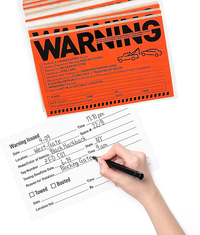 Easykart 500 Parking Violation Notice Stickers - Image 5