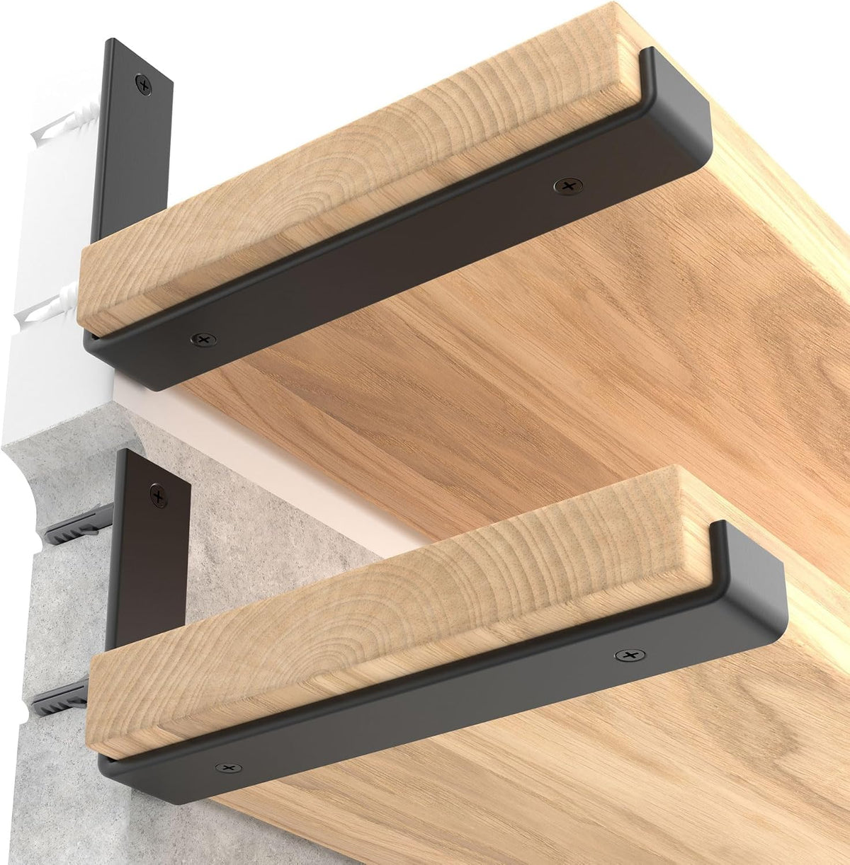 leopo 10 inch shelf brackets 6-pack, 1/5" thick, main product view