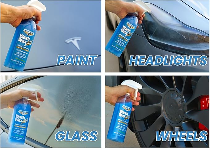 Wet or Waterless Wash Wax Kit 144oz UV Protection. Cleans, and Shines. Aircraft