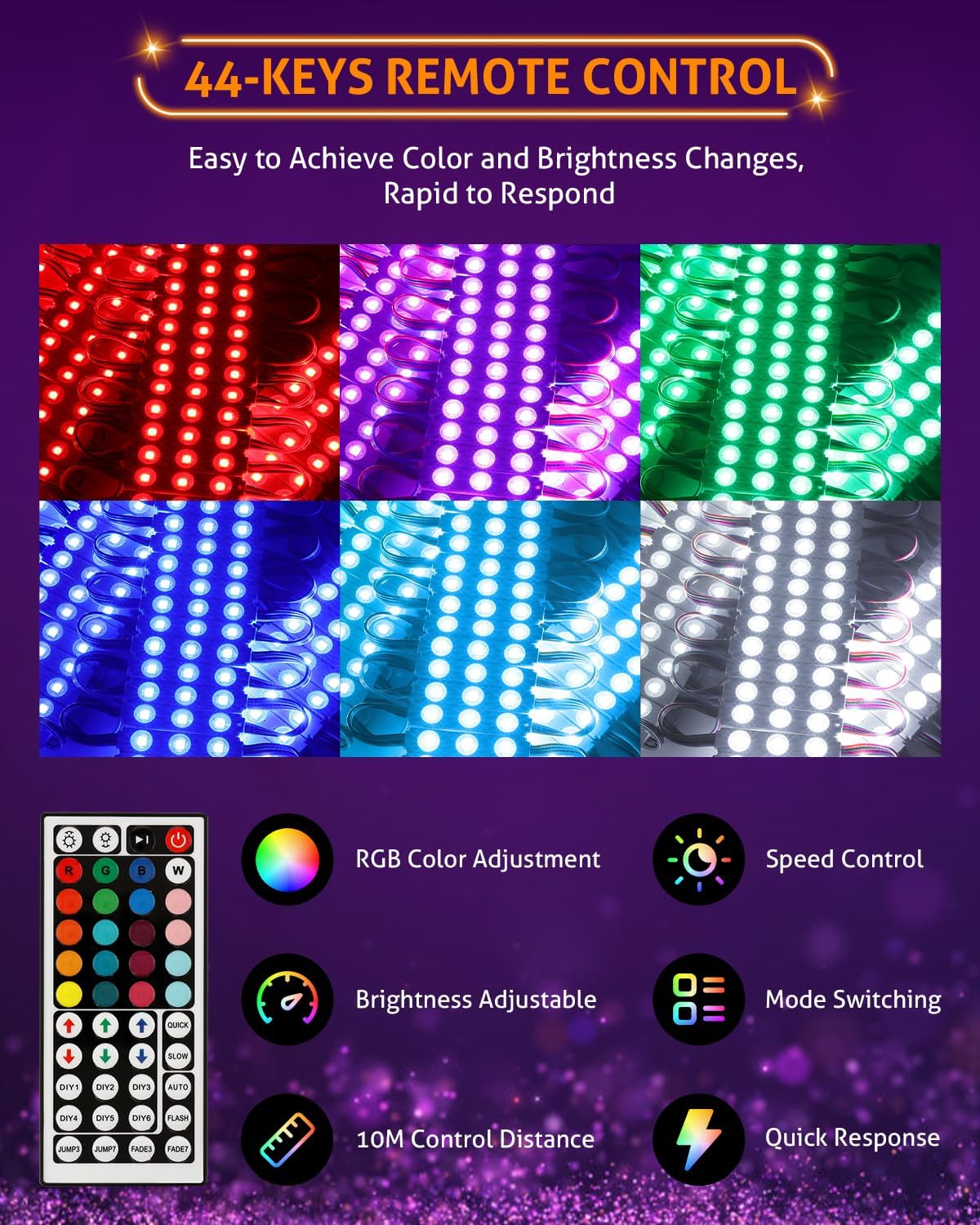 wichemi storefront led lights window lights led lights, close-up detail