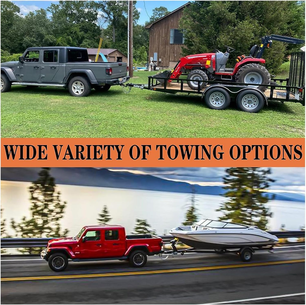 Adjustable Trailer Hitch Car Rear Bumper Trailer Hitch Receiver Tow Hitch Ball Mount with Hook