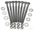 1/2" x 8" galvanized carriage bolt set (pack, main product view