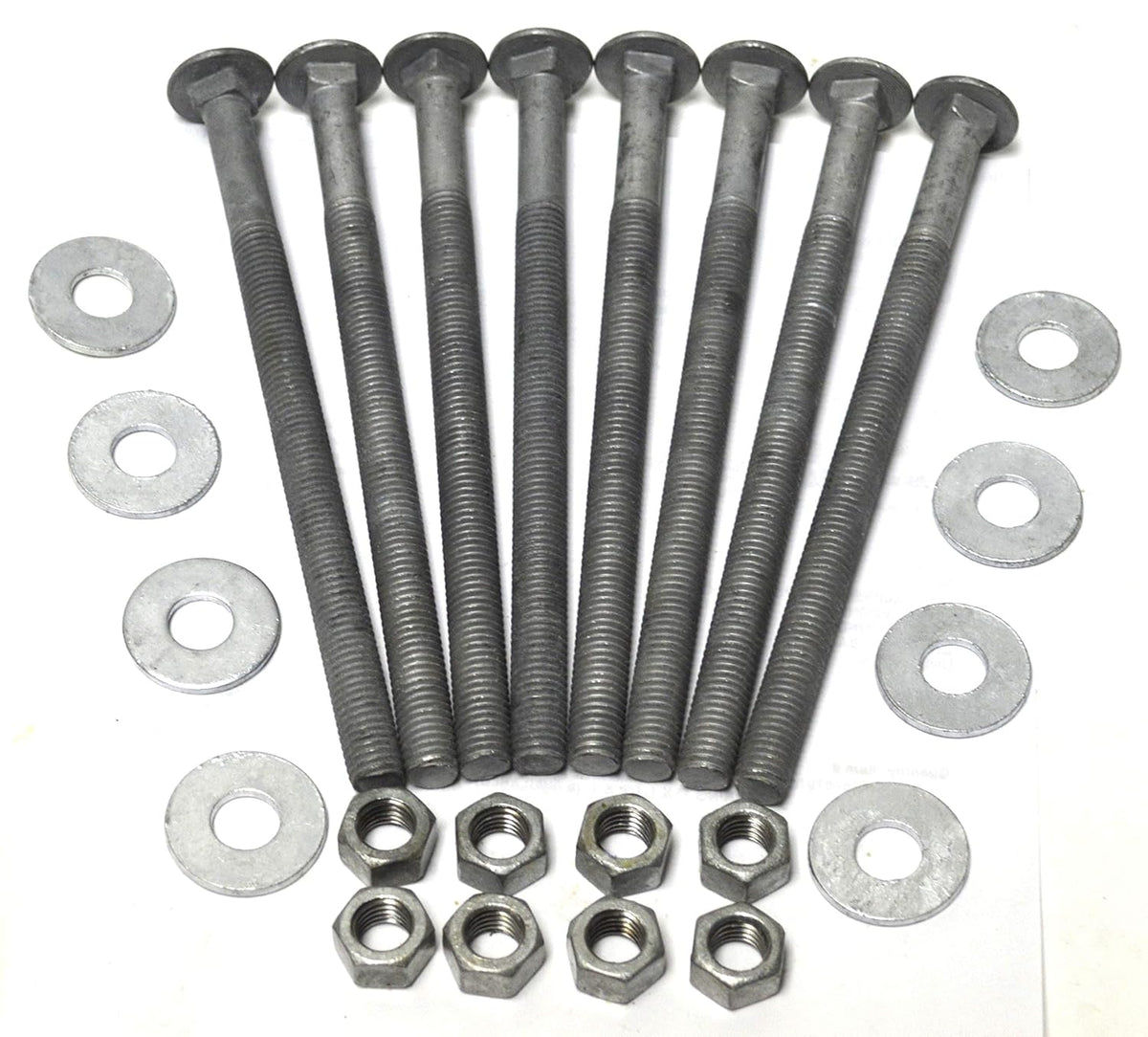 1/2" x 8" galvanized carriage bolt set (pack, main product view
