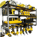 heavy duty 4-tier wall mount tool rack, 8-drill, main product view