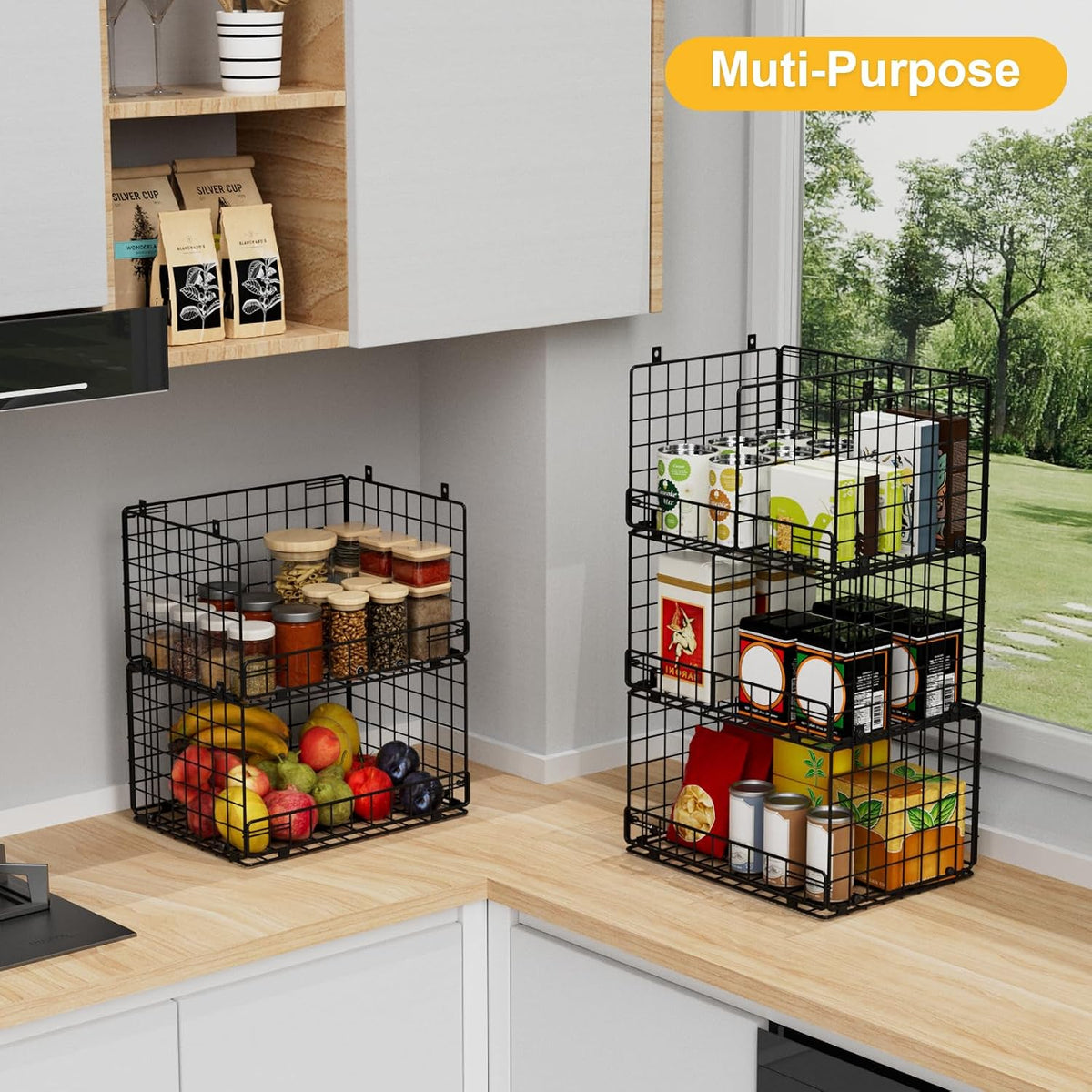 vygrow 5 tier hanging closet organizer with adjustable shown in use