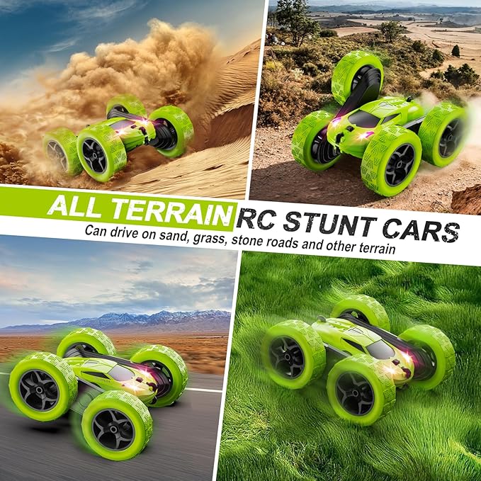 Remote Control Car for Kids Ages 6+, RC Cars Stunt Car Toy 4WD Double Sided - Image 5