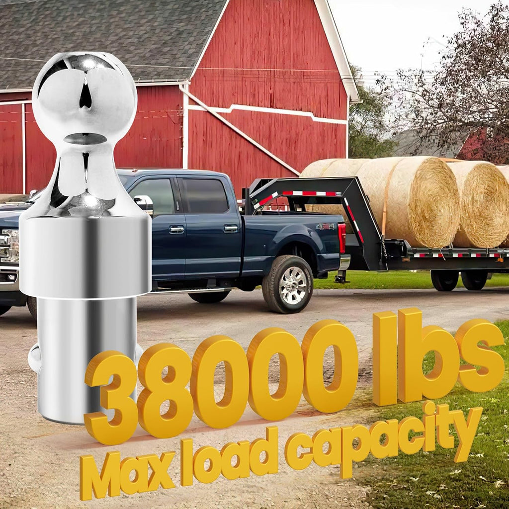 Grandroad auto 60692 Puck System Gooseneck Hitch Ball Kit, 38K LBS GTW, Compatible with 2013-2026 Ford F250 F350 F450, 2016-2026 Chevrolet Silverado, GMC Sierra & Nissan Titan XD, 2-5/16 Inch Ball
