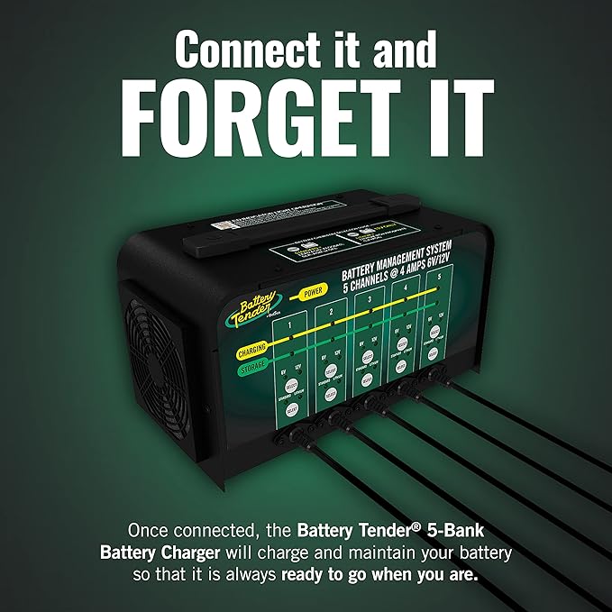 Battery Tender 5 Bank Multibank Charger - 20 AMP - Selectable 12V / 6V - Smart - Image 3