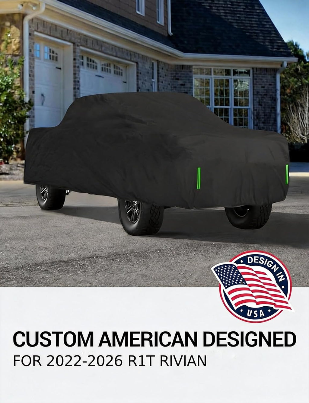 proadsy custom fit car cover for 2022-2026 rivian shown in use