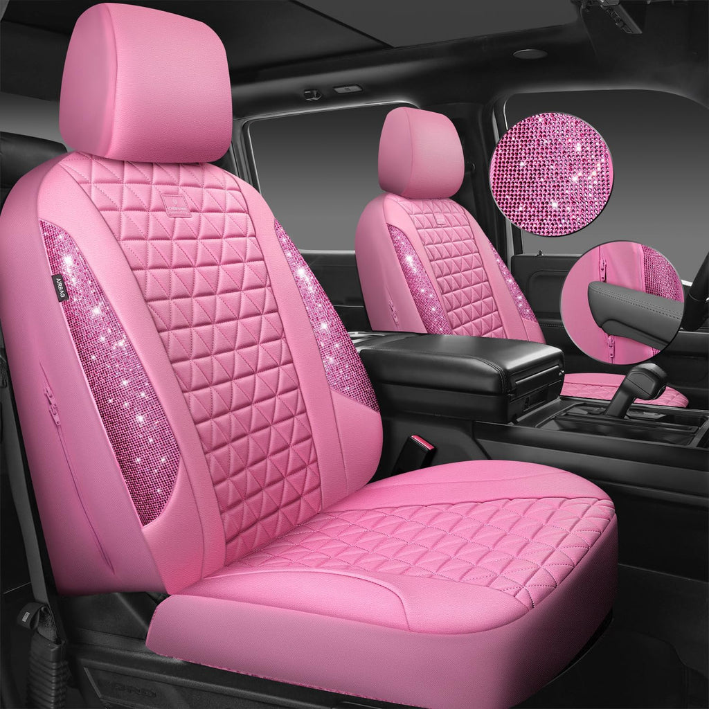car pass bling diamond pink leather car seat, package contents
