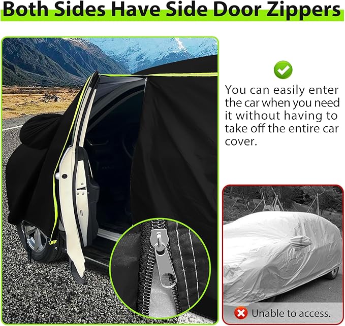 Car Cover for 2002-2024 Mini Cooper/Cooper S/Hardtop 2-Door, PEVA Full Car - Image 5