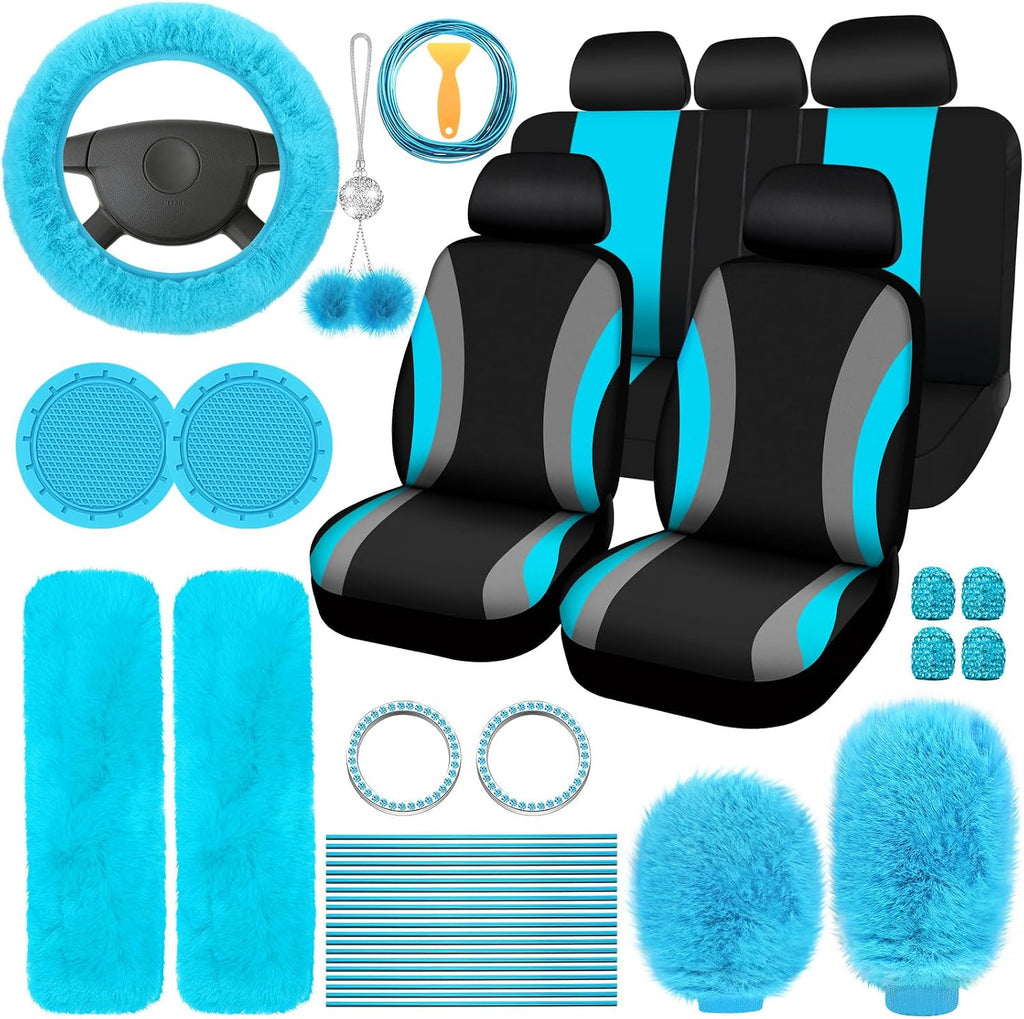 roceei 43 pcs car seat cover full set, main product view