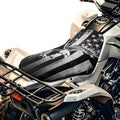 American Flag Eagle ATV Seat Covers Waterproof Soft 4-Wheeler Seat Cushion Covers Breathable Elastic Fit for Most Polaris Sportsman Polaris Scrambler Honda Rancher