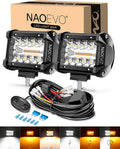 naoevo 4 inch led pod lights, 6-mode led, main product view