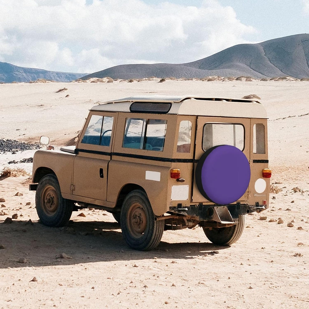 Violet Color Print Universal Spare Tire Cover for RV, Jeep | Wheel Protector Fits Rv, Trailer, Jeep, Shield Tires From Sun, Dirt And Rain For Outdoor Storage