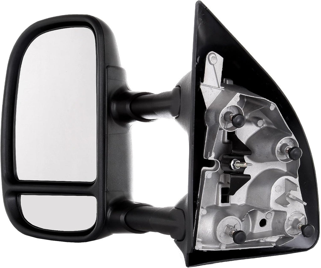 A Pair Towing Mirrors Fits 1999-2007 for Ford for F250 for F350 for F450 for F550 Super Duty Truck 2000-2005 for Ford Excursion, Manual Adjusted View Mirror