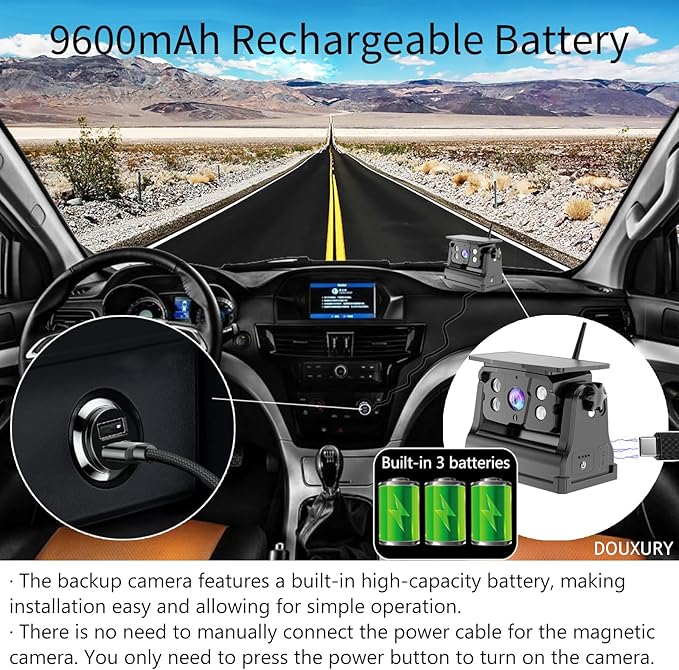 Wireless Backup Camera Solar Magnetic - Image 4