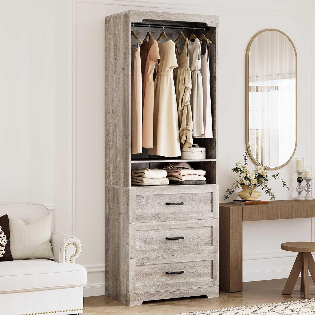 ironck freestanding closet system with adjustable shelves &, main product view