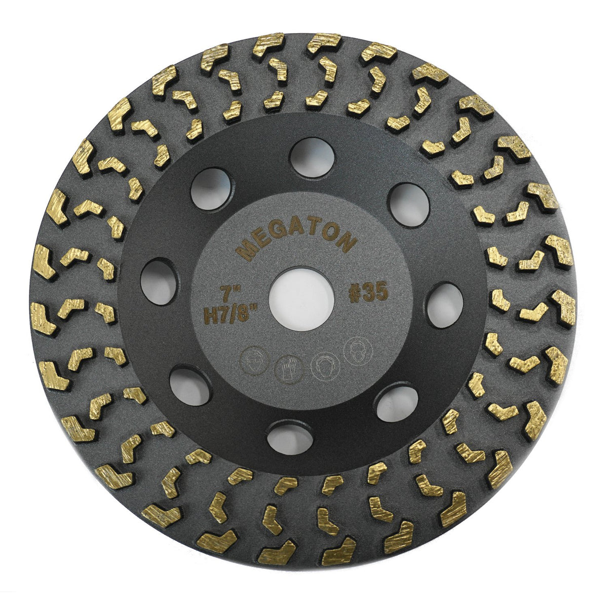 megatron 7" diamond cup grinding removing disc wheel, main product view