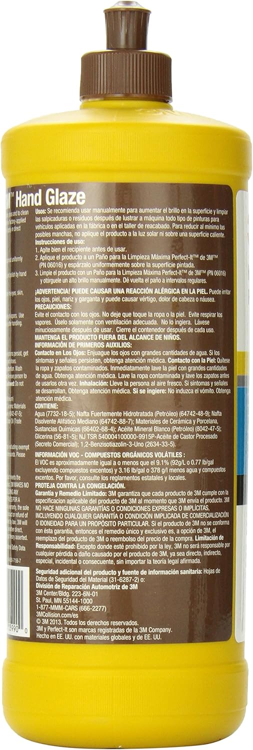3M Hand Glaze, 05990, 1 qt (32 fl oz)
