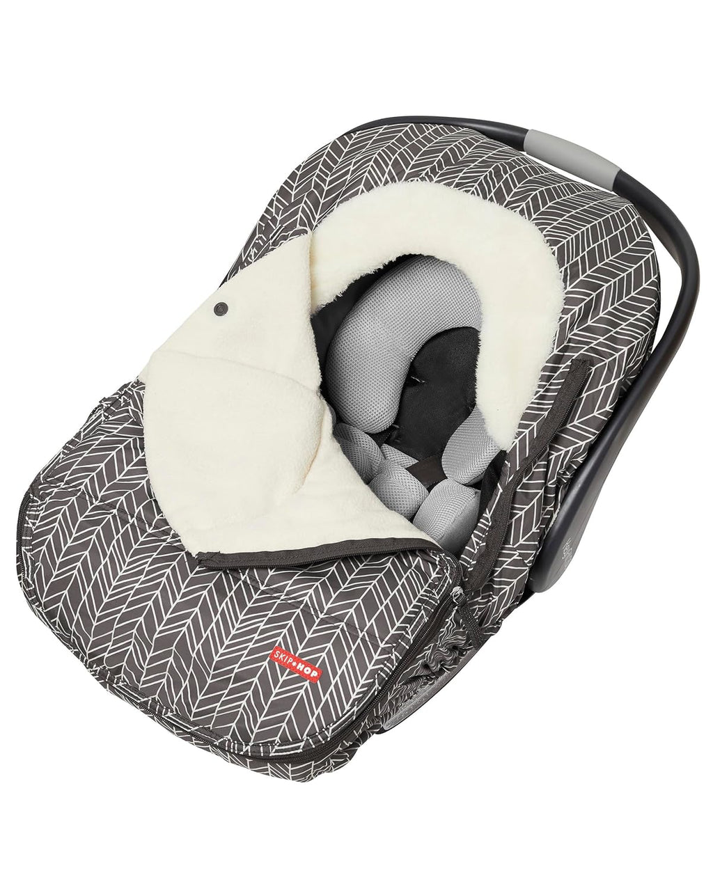 skip hop winter car seat cover, stroll &, side view