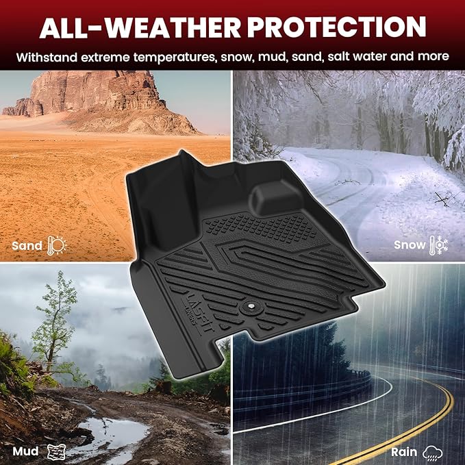 LASFIT Floor Mats Fit for Chrysler Town & Country 2008-2016/Dodge Grand Caravan - Image 2
