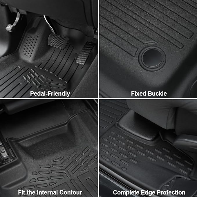 Floor Mats for 2016-2024 2025 Dodge Durango 7-seat, All Weather TPE Cargo Liner - Image 5