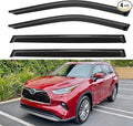 Window Visors Rain Guards for 2020-2025 Toyota Highlander, Out-Channel Window by YQAUTEC