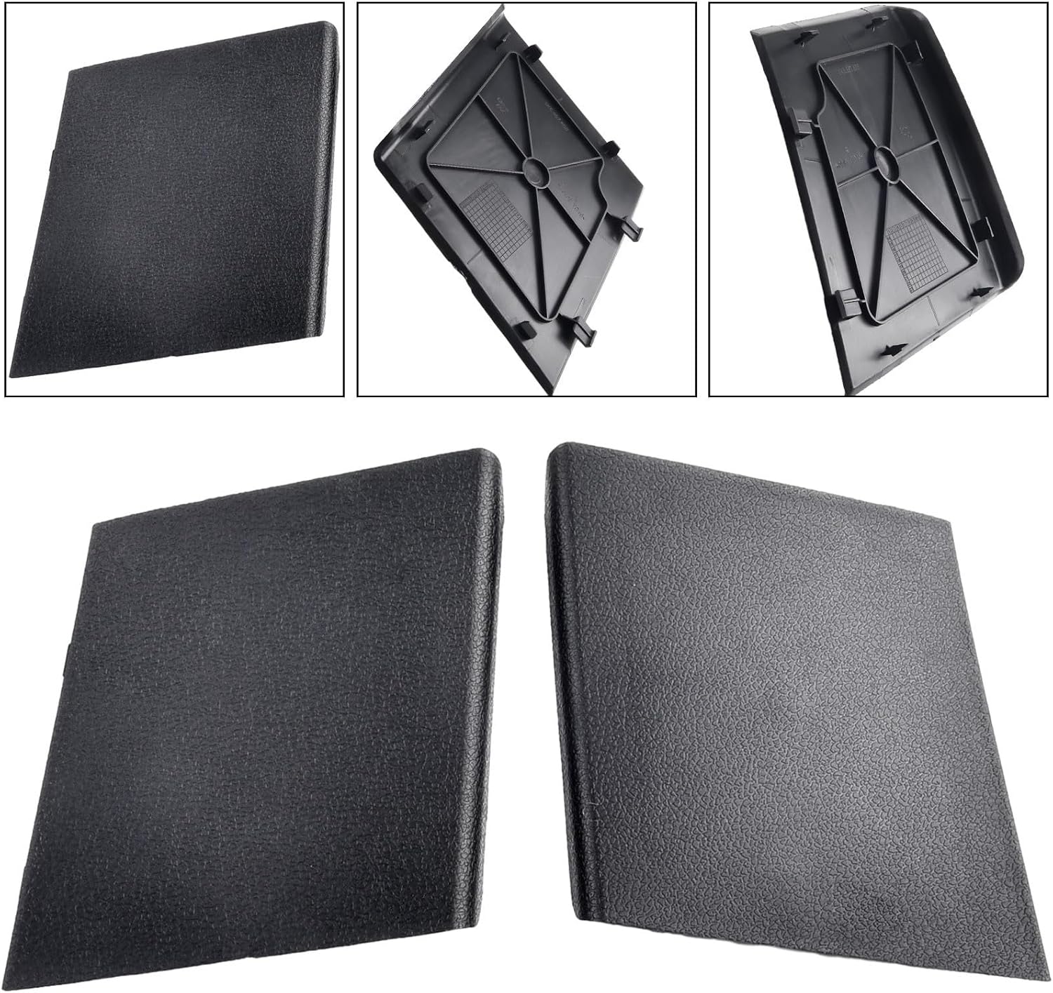 Rear Trunk Taillight Cover Replacement for MK6 ABS Tailgate Inspection Cover Pair 5K6867657 5K6867658 Direct Fit Black Car Rear Light Housing Cap ABS Material Easy Installation for Golf MK6