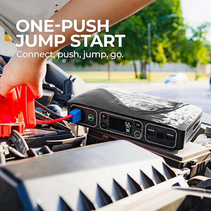 HALO Bolt Air 58830 Portable Car Battery Jump Starter | 100 PSI Air Compressor - Image 4