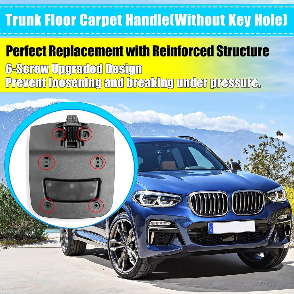 Jaronx Compatible with BMW Trunk Mat Carpet Handle for X3 G01 2018-2024/X4 G02 2018-2025/X5 G05 2019-2025/X6 G06 X7 G07 2020-2025, Rear Trunk Mat Floor Carpet Handle Replacement for BMW 51479471108